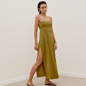 SOLID ESTHER LONG COVERUP OLIVE